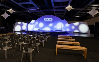 Transformit ice floes with branded projections