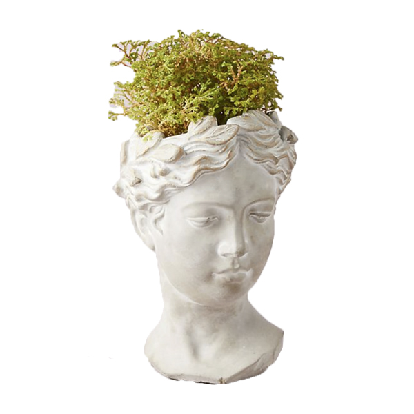 Vase - Grecian Bust - Concrete - Series - Loungeworks
